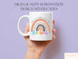 Teacher Gifts, When It Rains Look For Rainbows Mug For Teachers, Rainbow Quote Mug, Teacher Gift, Quote Mug Gift For Women