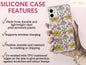 Retro Patterns Phone Case, Retro Phone Case For Retro Lovers’ Christmas Gift, 70s Phone Case, 90s Phone Case, Aesthetic Phone Case For Women
