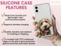 Custom Pet Portrait Phone Case For Pet Owners’ Birthday Gift, Pet Phone Case, Pet Portrait Case, Custom Pet Icon Case For Mother's Day Gift