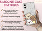 Cute Bear Phone Case, Cute Kawaii Bear Phone Case, Kawaii Phone Case, Cute Bear Phone Case, Bear Phone Case, Kawaii Case For Men And Women