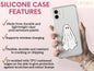Ghost Halloween Phone Case, Ghost Phone Case For Men And Women Birthday Gift, Halloween Phone Case, Spooky Halloween Phone Case For Him/Her