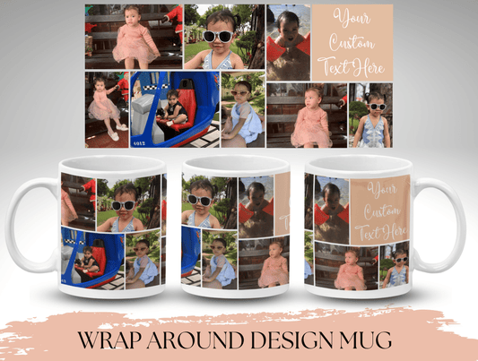 Custom Photo Collage Mug, Photo Collage With Text Mug For His Or Her Birthday Gift, Mug Collage, Collage Coffee Mug For Mother's Day Gift