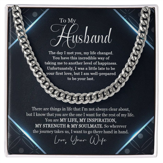 Husband Gift From Wife Necklace For Husbands' Anniversary Gift