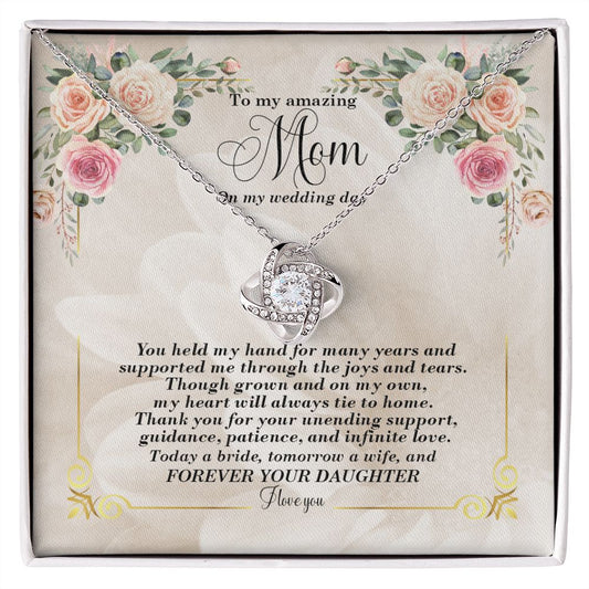 To My Mom On My Wedding Day Necklace From Daughter