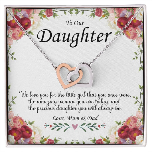 To Our Daughter Necklace For Daughters' Christmas Gift