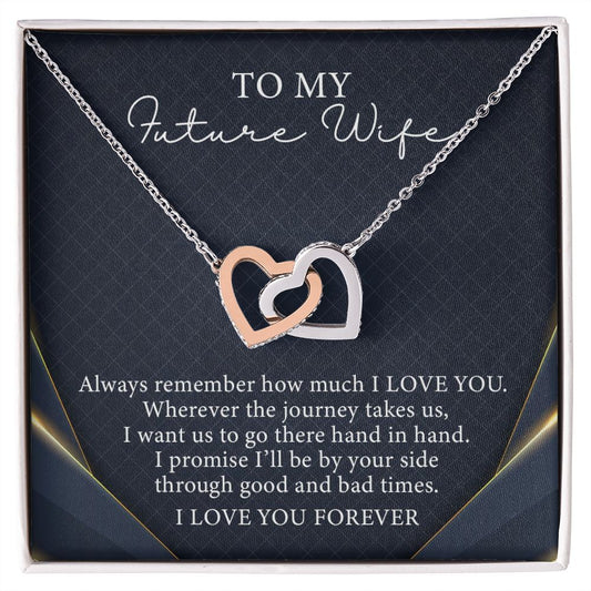 To My Future Wife Necklace From Fiance Engagement Gift