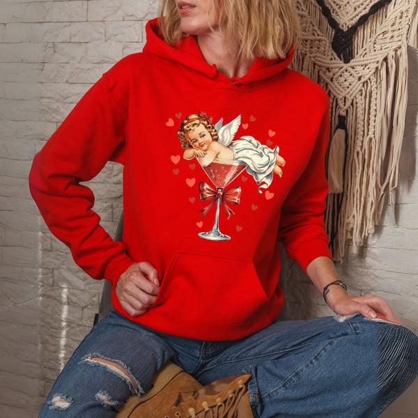 Vintage Cupid Coquette Bow Hoodie