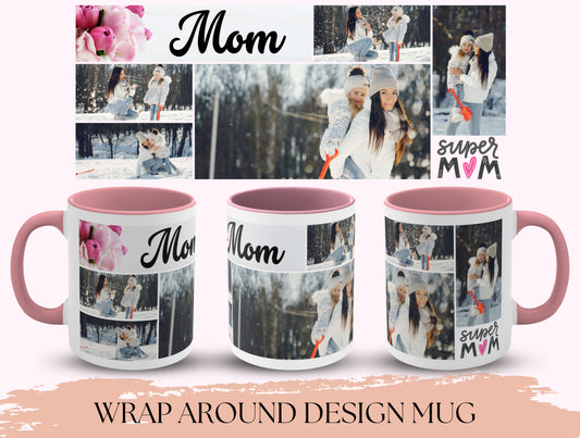 Personalized Mom Mug, Mom Customizable Mug Photo Collage For Mother’s Day Gift, Mommy Mug, Mugs For Mom, Picture Collage, Photo Mug, Mom Mug
