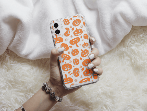 Pumpkin Print Phone Case – Cute Halloween Jack O Lantern Cover