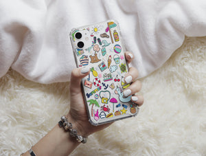 Vacation Ready – Beach Doodle Phone Case