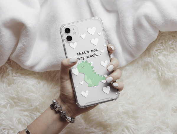 Funny Dinosaur Phone Case – Cute Matching Couple Dino Design