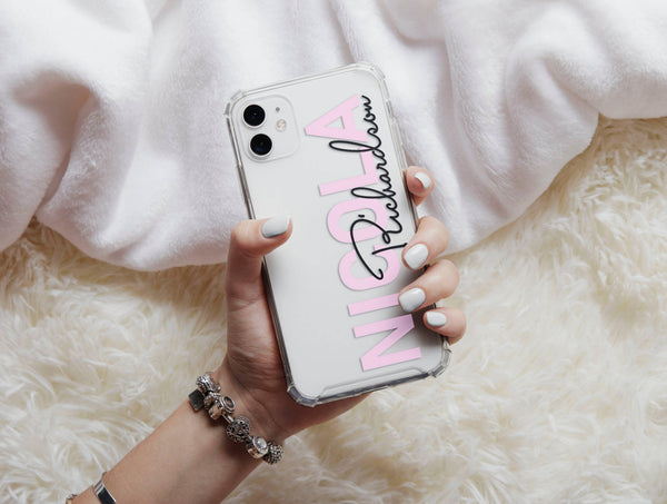 Personalized Name Phone Case – Modern Custom Typography Design