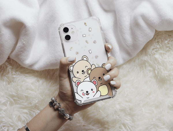 Cute Bear Phone Case – Adorable Kawaii Cartoon Bear Design