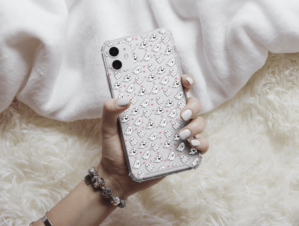 Mini Ghost Phone Case – Cute Spooky Halloween Ghost Pattern