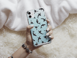 Orca Whale Print Phone Case – Ocean & Marine Life Design
