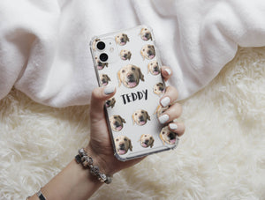Fur Baby Phone Case – Personalized Dog Portrait & Custom Name Gift