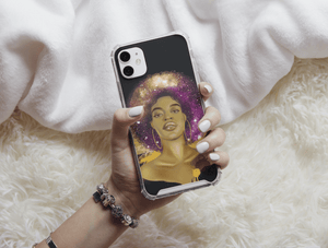 Cosmic Beauty – Afro Girl Phone Case