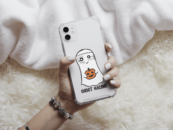 Ghost And Pumpkin Phone Case – Funny Ghost Halloween Phone Cover