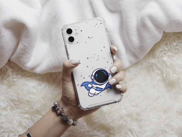 Astronaut Couple Phone Case – Cute Space Lover Gift