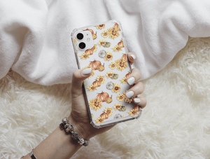 Autumn Pumpkin Phone Case – Sunflower & Harvest Fall Pattern