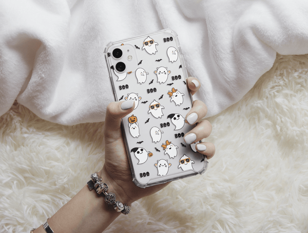 Cute Ghost Phone Case – BOO Halloween Ghost Pattern Cover