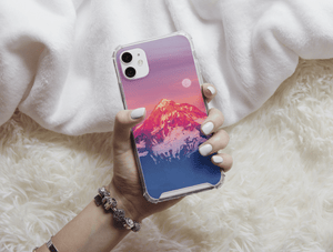 Mountain Sunset Phone Case – Scenic Nature Landscape Design