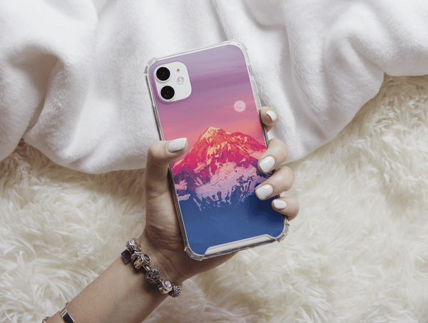 Mountain Sunset Phone Case – Scenic Nature Landscape Design