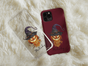 Pumpkin Witch Phone Case – Personalized Halloween Name Case