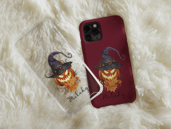 Pumpkin Witch Phone Case – Personalized Halloween Name Case