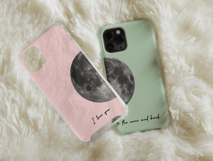 To The Moon And Back Phone Case – Romantic Matching Couple Gift