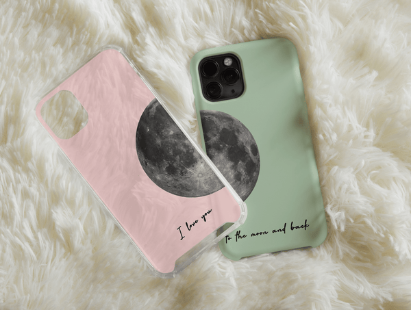 To The Moon And Back Phone Case – Romantic Matching Couple Gift
