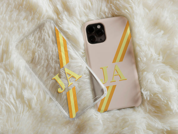 Retro Monogram Phone Case – Personalized Initial Design