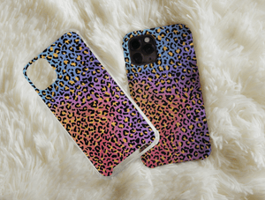 Rainbow Leopard Print Phone Case – Bold Colorful Animal Design