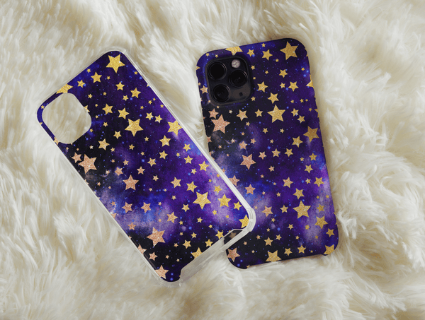 Twinkling Stars Phone Case – Dreamy Galaxy Celestial Design