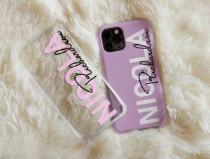 Personalized Name Phone Case – Modern Custom Typography Design