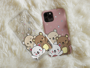 Cute Bear Phone Case – Adorable Kawaii Cartoon Bear Design
