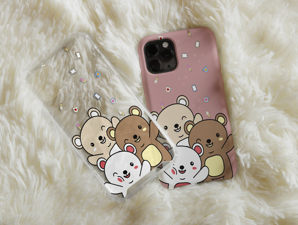 Cute Bear Phone Case – Adorable Kawaii Cartoon Bear Design