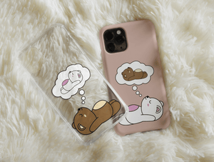Funny Bear Phone Case – Cute Matching Couple Bear Design