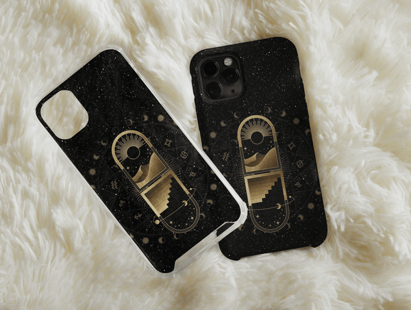 Esoteric Celestial Phone Case – Mystical Astrology Moon Design