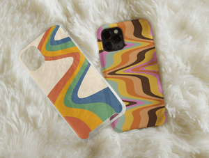 Retro Rainbow Phone Case – Groovy 70s Inspired Design