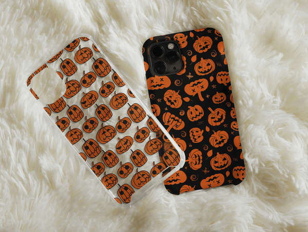 Pumpkin Print Phone Case – Cute Halloween Jack O Lantern Cover