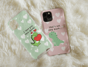 Funny Dinosaur Phone Case – Cute Matching Couple Dino Design