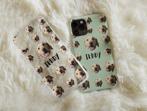 Fur Baby Phone Case – Personalized Dog Portrait & Custom Name Gift