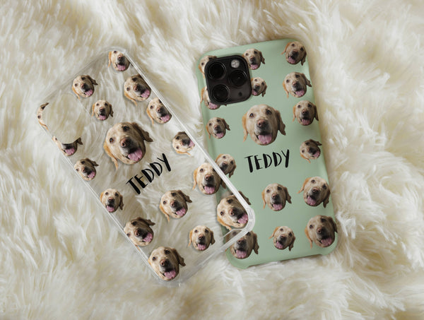 Fur Baby Phone Case – Personalized Dog Portrait & Custom Name Gift