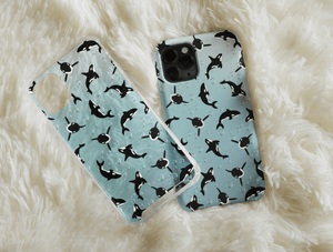 Orca Whale Print Phone Case – Ocean & Marine Life Design