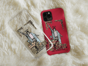 Pastel Tarot Phone Case – Vintage Tarot Card & Mystical Art Design