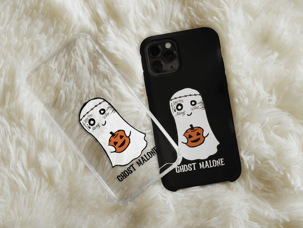 Ghost And Pumpkin Phone Case – Funny Ghost Halloween Phone Cover