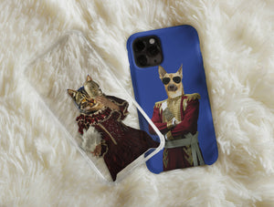 Funny Pet Portrait Phone Case – Personalized Regal Dog Artwork