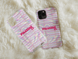 Cyber Aesthetic Phone Case – Y2K Holographic Design