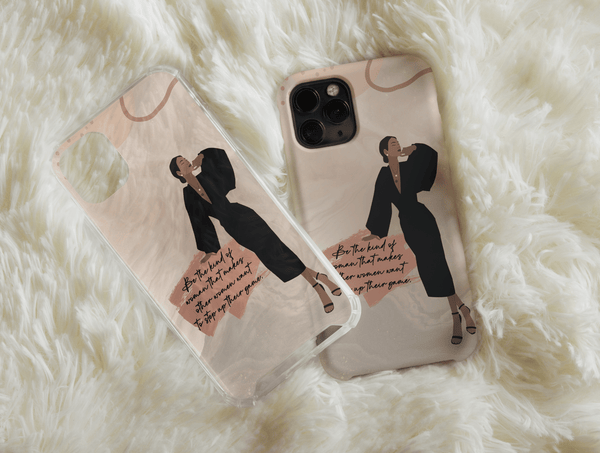 Black Boss Lady Phone Case – Chic Inspirational Quote Design